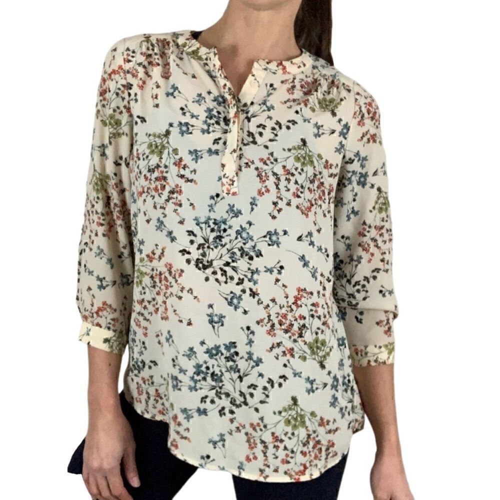 New! Dalia Floral Tunic Sz L